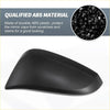Black sleekly curved abs plastic left side rearview mirror cover cap for toyota hilux 2015-2020 to protect scratches