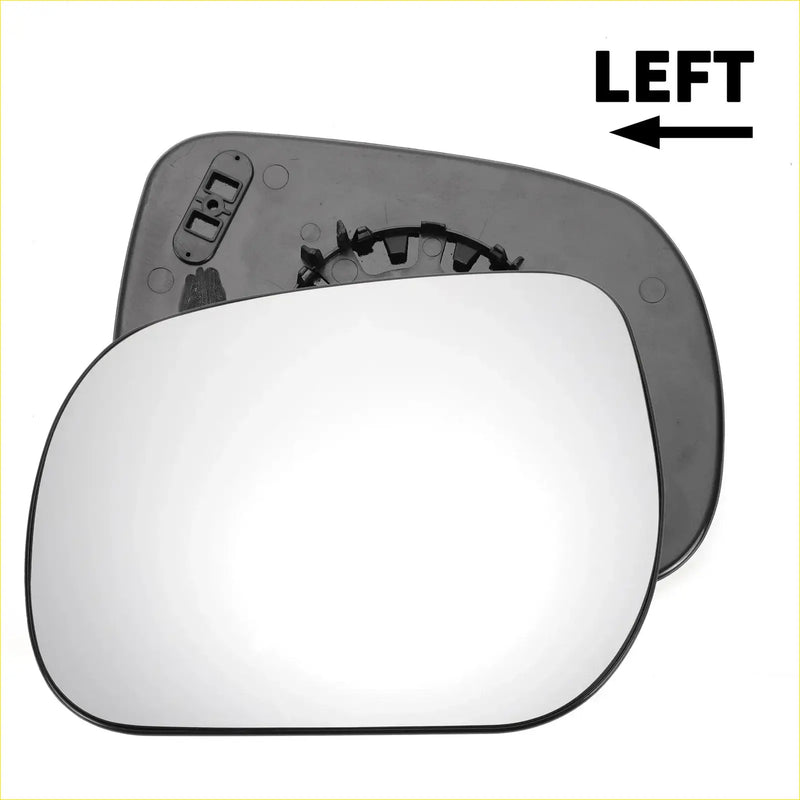 Black plastic left side car side mirror with reflective glass for Toyota Verso non-heated back view