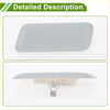 Gray plastic left washer nozzle cover for Toyota Land Cruiser 2016-2021 with smooth rounded rectangular shape and mounting bracket