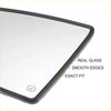 Black-framed left white mirror glass with real glass and smooth edges heated for toyota tundra 2007-2023