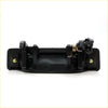 Lh black exterior door handle for Mazda Bravo with visible metallic spring and hardware on the back side