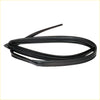 Black rubber lh door glass run seal for nissan sunny sentra b13 se-r 1990-1994 shown from the back side