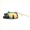 Lh door lock latch for toyota hilux 1997-2005 showing black and gold metal mechanism with green plastic knob back side