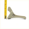 Beige plastic lh seat adjustment lever handle with circular hole and ergonomic shape for mitsubishi triton l200 crew