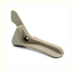 Beige plastic lh seat adjustment lever handle with circular hole and ergonomic contours for mitsubishi triton l200 crew