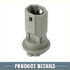Gray plastic license plate lamp socket with octagonal top and circular base for scion tc offroad 4wd ute use set of 2