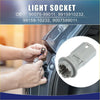 Gray plastic license plate light bulb socket connector with molded design and contact points for scion tc 4wd use