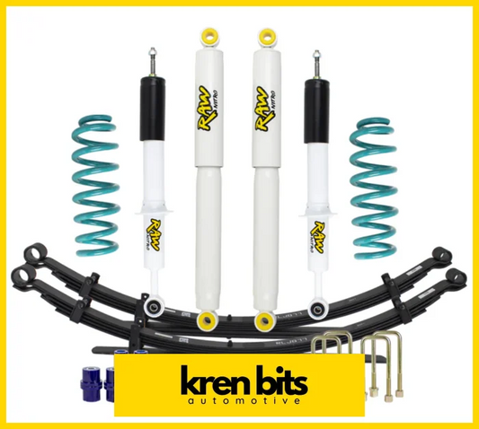 Lift Junkie Raw 4x4/Dobinsons 2" 50mm Suspension Lift Kit - Toyota Hilux N70 2005-2015 Kren Bits