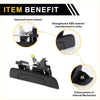 Black reinforced abs plastic liftgate latch tailgate handle for Toyota Tacoma 1995-2004 with sleek textured grip
