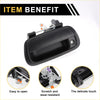 Black plastic liftgate latch tailgate handle with metallic latch mechanism back side for toyota tundra 2007-2021