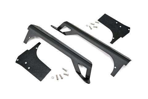 Jeep 50-inch Straight LED Light Bar Upper Windshield Mounts (97-06 TJ)