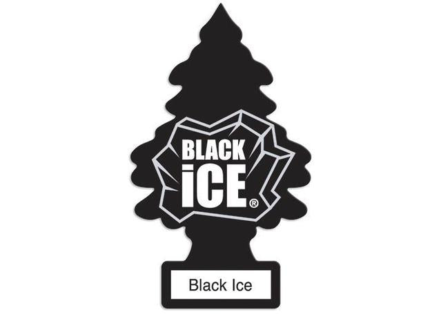 Little Trees Car Air Freshener Black Ice 10 Pack