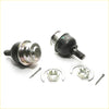 Lower ball joints for toyota hilux 2005-2015 black rubber coated metal with threaded shafts and silver retaining rings pins