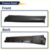 Black plastic lower door trim garnish with red accent stripe for toyota highlander side skirt molding back view