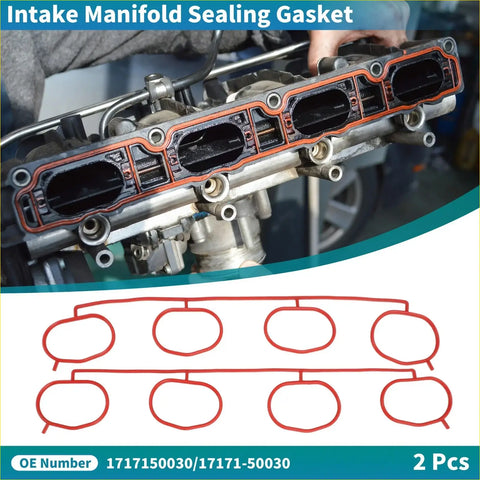 Orange rubber lower engine intake manifold gasket for sealing toyota 4runner 2004-2009 4.7l intake manifold
