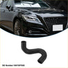 Lower radiator hose for Toyota Crown 2007-2013 made of black rubber with curved design and smooth flexible surface