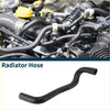 Lower radiator hose for Toyota Highlander 2009-2012 made of black rubber with smooth flexible curve and reinforced ends