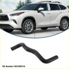 Black rubber lower radiator hose with curved design and oem number 165720p210 for toyota highlander 2009-2012