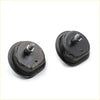 Black rubber lower spring bumper with metal bolt and hex nut for Nissan Navara D22 1997-2004