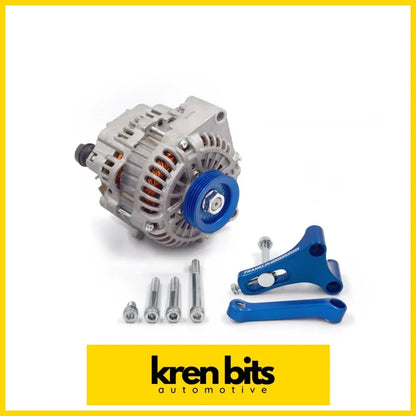 Ls Alternator Upgrade Kit For Nissan Rb Blue / Include