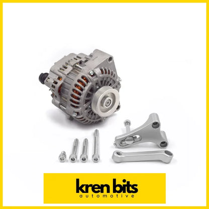 Ls Alternator Upgrade Kit For Nissan Rb Silver / Include