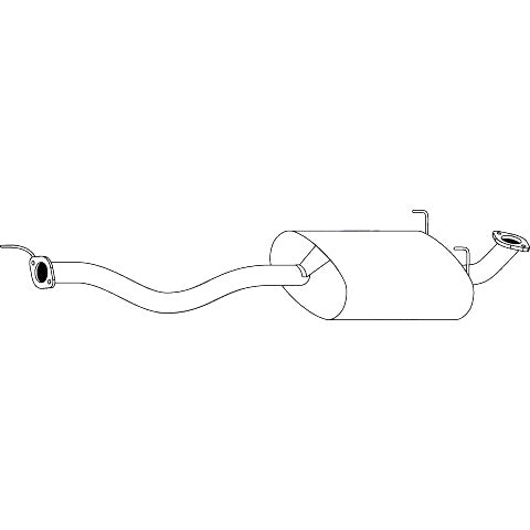 Redback Centre Muffler Std Replacement M1174