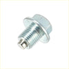 Silver metal m12x1.25 car oil drain plug set with washers perfect for 4wd ute and offroad toyota vehicles