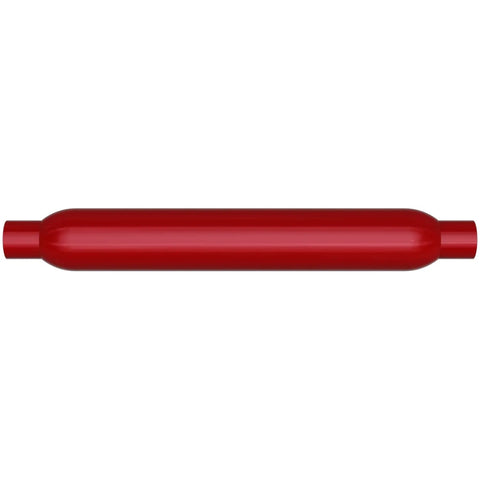 Magnaflow MagnaFlow Muffler Red Pack Series Glasspack 3.5in Rd 22in Body Length 2in/2in Inlet/Outlet — fits Chevrol...