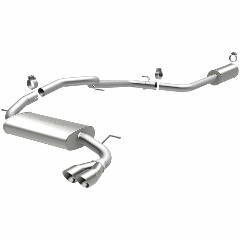 Magnaflow MagnaFlow 12 Ford Focus L4 2.0L HB Single Straight P/S Rear Exit Stainless Cat Back Perf Exhaust — fits F...