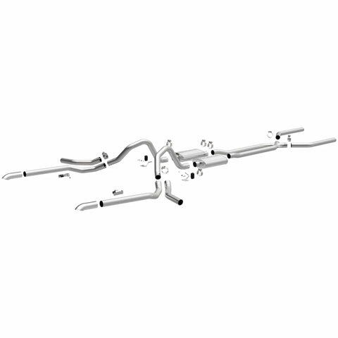 Magnaflow MagnaFlow 65-68 Chevy Impala All V8 Multiple Exit Options Crossmember-Back Perf Exhaust — fits Chevrolet...