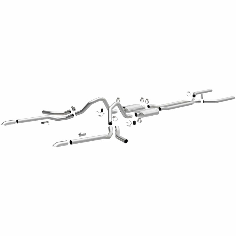 Magnaflow MagnaFlow 65-68 Chevy Impala All V8 Multiple Exit Options Crossmember-Back Perf Exhaust — fits Chevrolet...