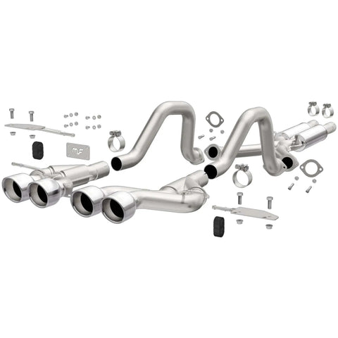 Magnaflow Magnaflow 00-04 Chev Corvette V8 5.7L Comp Series Quad Ctr Rr Exit SS Cat-Back Perf Exhaust — fits Chevro...