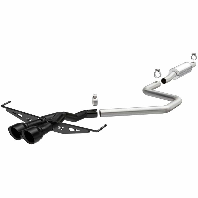 Magnaflow MagnaFlow 2019 Hyundai Veloster 1.6L 2.5in Center Exit Stainless Steel Cat-Back Exhaust w/Blk Tips