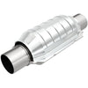 Magnaflow MagnaFlow Conv Univ 2in Inlet/Outlet Ctr/Ctr Round 9in Body L x 5.125in W x 13in Overall L 49 State