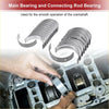 Set of metallic silver main and connecting rod bearings for crankshaft operation in toyota highlander 2001-2023