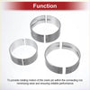 Main bearing and connecting rod bearing kit for toyota land cruiser with polished silver metallic split-ring engine bearings