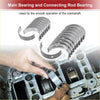 Set of metallic silver main and connecting rod bearings for engine crankshaft in toyota rush 2006-2018 kit