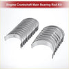 Set of silver metallic main and rod bearings with polished finish for toyota tundra engines 2000 to 2023