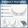 Silver metallic main bearing set for toyota 4runner with smooth curved design and evenly spaced holes