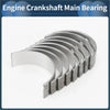Set of six metallic engine crankshaft main bearings with polished silver finish for toyota 4runner 2.5l 3.4l