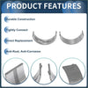 Silver metallic engine bearing shells with smooth curved design for direct replacement in toyota caldina main bearing set