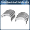Set of 10 metallic main bearings for toyota Caldina 1995-2004 with polished reflective surface and curved design