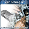 Set of 10 metallic main engine bearings in silver for crankshaft support in Toyota DYNA 1984-1988
