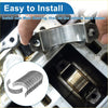 Silver metallic main bearing installed in engine block from main bearing set for toyota land cruiser 2002-2010