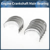 Main bearing set for toyota rav4 1985-2001 with polished metallic semi circular engine crankshaft bearings and precise cutouts