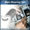 Set of polished chrome metallic main engine bearings for Toyota Starlet 1969-1996 with precision engineering