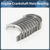 Set of 10 metallic main bearings for toyota toyoace 1971-1979 with polished silver-gray finish and curved design