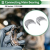 New metallic gray main bearing set with curved components for precise engine assembly in toyota tundra 2005-2014