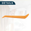 Orange plastic pry tool shown with grey makeup mirror cover set for toyota for easy installation and removal
