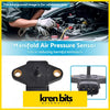 Black manifold air pressure sensor with gold mounting holes and plastic connector by kren bits for nissan y61 gu patrol 3.0